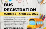 Bus Registration for 2024-2025